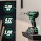 Metabo Hpt 18V MV Cordless Brushless Driver Drill / Impact Driver 2 x 2.0Ah #2 Phillips Bit & Bag KC18DEXQBM - alternate 7